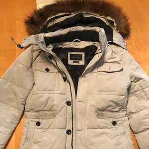Zara winter fur hood coat